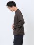 【DRESS T-SHIRT】綿ストレッチ Vネック長袖Tシャツ