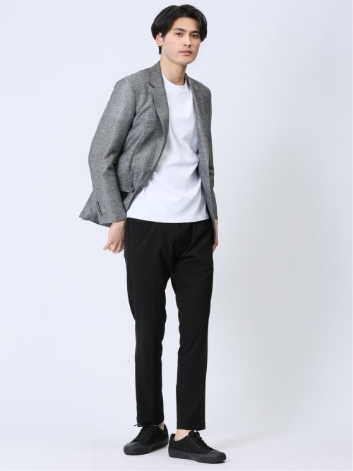 【DRESS T-SHIRT】綿ストレッチ クルーネック半袖Tシャツ