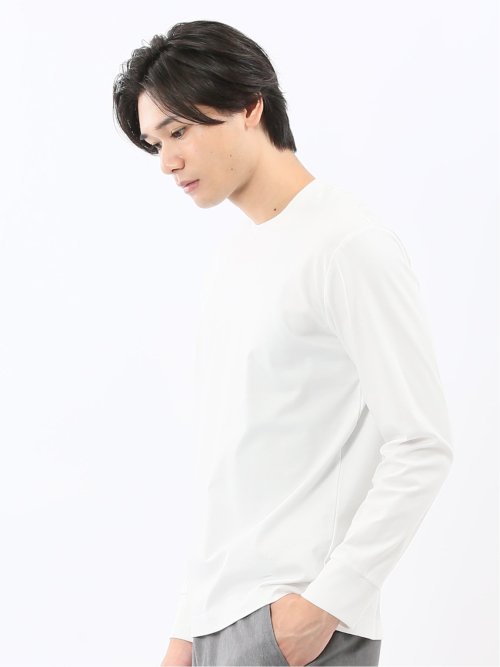 【DRESS T-SHIRT】シルケットスムス スロープネック 長袖Tシャツ