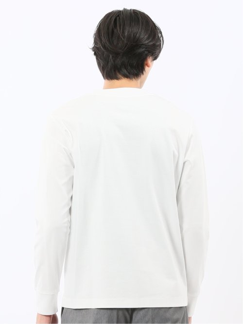 【DRESS T-SHIRT】シルケットスムス スロープネック 長袖Tシャツ