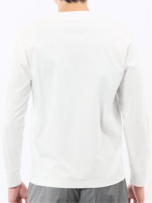 【DRESS T-SHIRT】シルケットスムス スロープネック 長袖Tシャツ