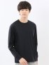 【DRESS T-SHIRT】シルケットスムス スロープネック 長袖Tシャツ