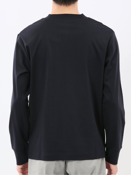【DRESS T-SHIRT】シルケットスムス スロープネック 長袖Tシャツ