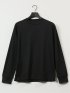 【DRESS T-SHIRT】綿ストレッチ モックネック長袖Tシャツ