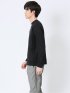 【DRESS T-SHIRT】綿ストレッチ モックネック長袖Tシャツ