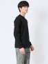 【DRESS T-SHIRT】綿ストレッチ モックネック長袖Tシャツ
