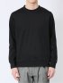 【DRESS T-SHIRT】綿ストレッチ モックネック長袖Tシャツ