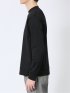 【DRESS T-SHIRT】綿ストレッチ モックネック長袖Tシャツ