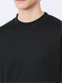 【DRESS T-SHIRT】綿ストレッチ モックネック長袖Tシャツ