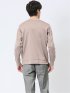 【DRESS T-SHIRT】綿ストレッチ モックネック長袖Tシャツ ピンク メンズ