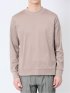 【DRESS T-SHIRT】綿ストレッチ モックネック長袖Tシャツ ピンク メンズ