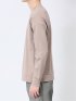 【DRESS T-SHIRT】綿ストレッチ モックネック長袖Tシャツ ピンク メンズ