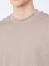 【DRESS T-SHIRT】綿ストレッチ モックネック長袖Tシャツ ピンク メンズ