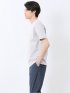 【DRESS T-SHIRT】綿ストレッチ スロープネック半袖Tシャツ