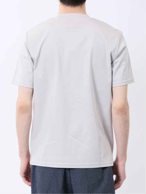 【DRESS T-SHIRT】綿ストレッチ スロープネック半袖Tシャツ