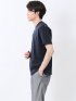 【DRESS T-SHIRT】綿ストレッチ スロープネック半袖Tシャツ