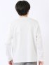Tシャツ メンズ 長袖 ストレッチ UV 綿 コットン 無地 シルケット スムス スロープネック ドレスT
