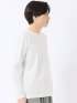 Tシャツ メンズ 長袖 ストレッチ UV 綿 コットン 無地 シルケット スムス スロープネック ドレスT