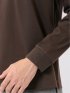 Tシャツ メンズ 長袖 ストレッチ UV 綿 コットン 無地 シルケット スムス スロープネック ドレスT