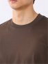 Tシャツ メンズ 長袖 ストレッチ UV 綿 コットン 無地 シルケット スムス スロープネック ドレスT