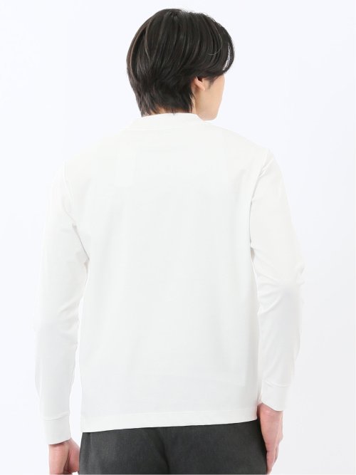 【DRESS T-SHIRT】シルケットスムス スロープネック 長袖Tシャツ