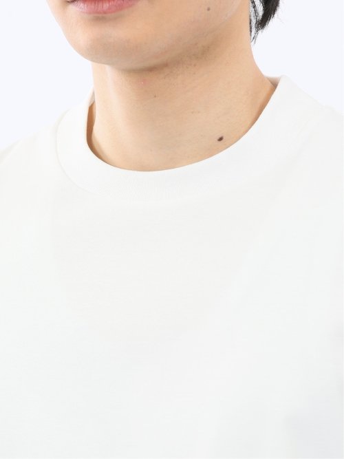 【DRESS T-SHIRT】シルケットスムス スロープネック 長袖Tシャツ