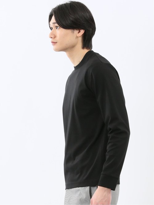 【DRESS T-SHIRT】シルケットスムス スロープネック 長袖Tシャツ