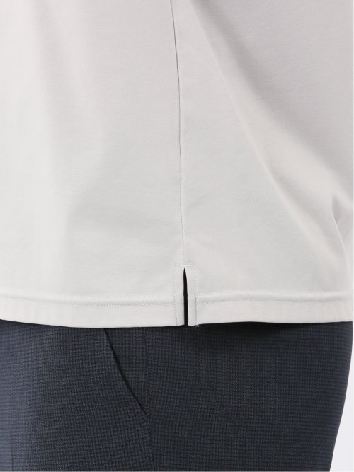 【DRESS T-SHIRT】シルケットスムス スロープネック 半袖Tシャツ