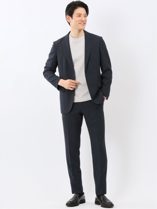 【DRESS T-SHIRT】シルケットスムス スロープネック 半袖Tシャツ