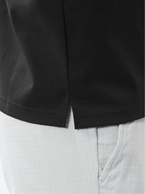 【DRESS T-SHIRT】シルケットスムス スロープネック 半袖Tシャツ