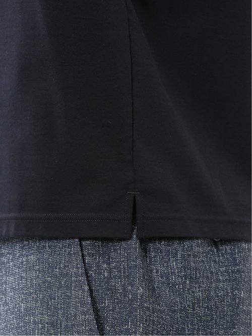 【DRESS T-SHIRT】シルケットスムス スロープネック 半袖Tシャツ