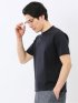 【DRESS T-SHIRT】シルケットスムス スロープネック 半袖Tシャツ