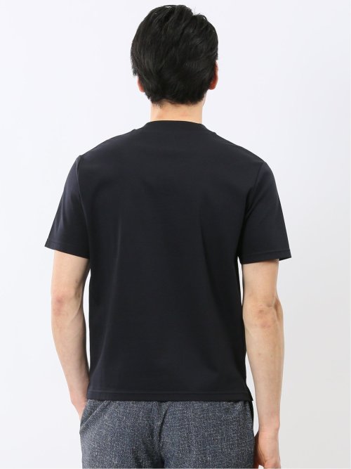 【DRESS T-SHIRT】シルケットスムス スロープネック 半袖Tシャツ
