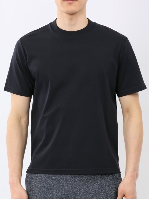 【DRESS T-SHIRT】シルケットスムス スロープネック 半袖Tシャツ