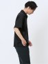 【DRESS POLO-SHIRT】綿ストレッチ オーバーサイズ 半袖ポロシャツ