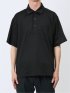 【DRESS POLO-SHIRT】綿ストレッチ オーバーサイズ 半袖ポロシャツ