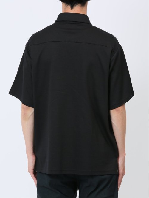 【DRESS POLO-SHIRT】綿ストレッチ オーバーサイズ 半袖ポロシャツ