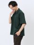 【DRESS POLO-SHIRT】綿ストレッチ オーバーサイズ 半袖ポロシャツ