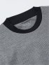 【DRESS T-SHIRT】綿ストレッチ クルーネック半袖Tシャツ ボーダー