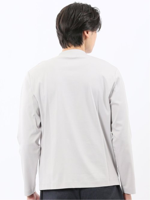 DRESS T-SHIRT】シルケットスムス モックネック 長袖Tシャツ(S 03