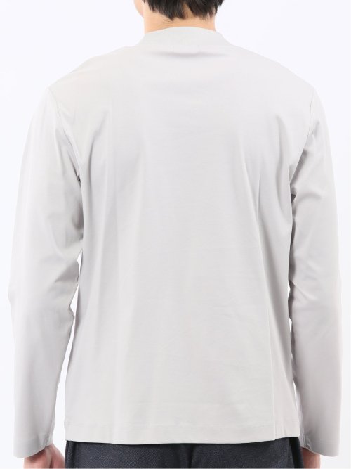 【DRESS T-SHIRT】シルケットスムス モックネック 長袖Tシャツ