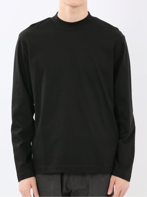 【DRESS T-SHIRT】シルケットスムス モックネック 長袖Tシャツ