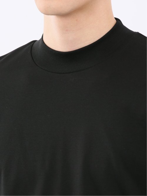 【DRESS T-SHIRT】シルケットスムス モックネック 長袖Tシャツ