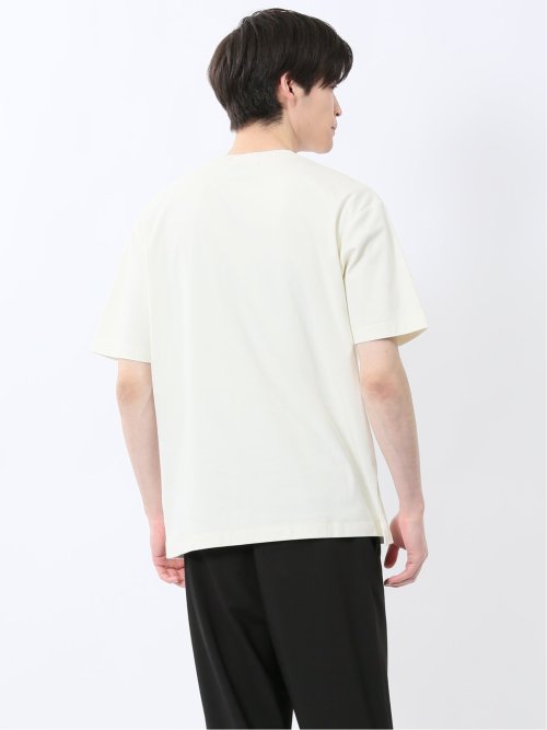ストレッチ ニット衿 クルーネック半袖Tシャツ