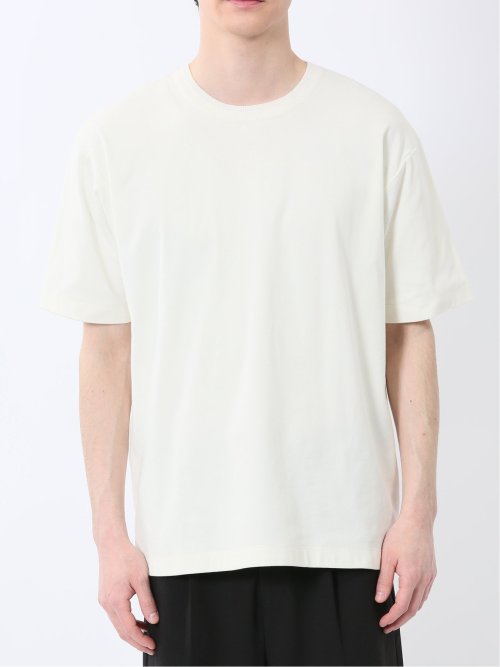 ストレッチ ニット衿 クルーネック半袖Tシャツ