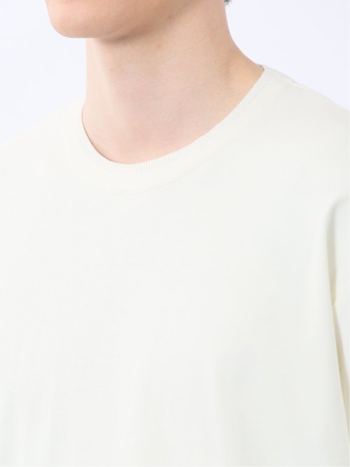 ストレッチ ニット衿 クルーネック半袖Tシャツ