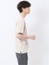 ストレッチ ニット衿 クルーネック半袖Tシャツ