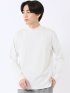 Tシャツ メンズ 長袖 ストレッチ UV 綿 コットン 無地 シルケット スムス モックネック ドレスT
