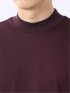 Tシャツ メンズ 長袖 ストレッチ UV 綿 コットン 無地 シルケット スムス モックネック ドレスT