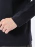 Tシャツ メンズ 長袖 ストレッチ UV 綿 コットン 無地 シルケット スムス モックネック ドレスT